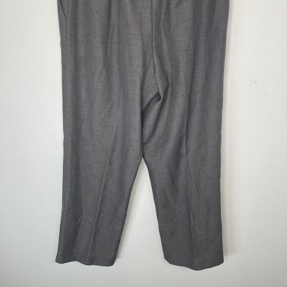 Alfred Dunner slacks pants trousers women's 12 GRAY elastic waist pull on slash - Picture 5 of 14